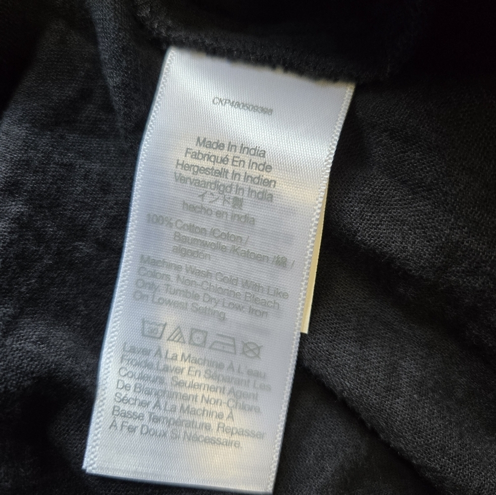 Madewell Crinkle Cotton Cover-Up Shirtdress Black Large NWT Oversize Minimalist - Picture 9 of 11